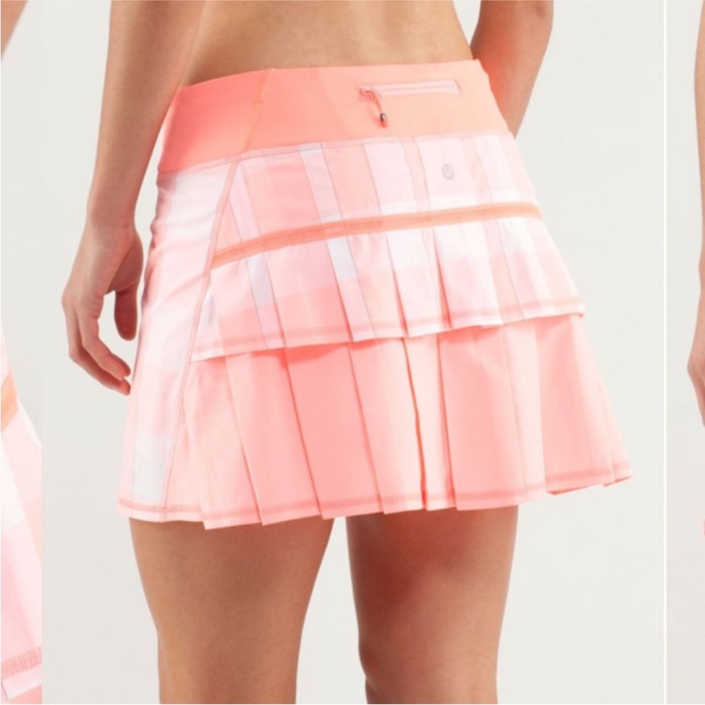 Lululemon 8 Tall Gros Gingham Pace Setter tennis golf running pickleball skirt